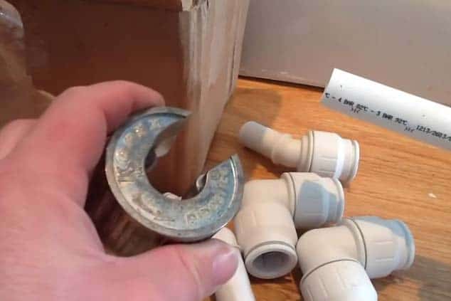 Cuting Plastic Pipe with A Copper Pipe Cutter